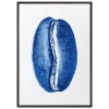 Blue Gyotaku Coffee Bean Print
