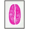 Pink Gyotaku Coffee Bean Print