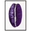 Purple Gyotaku Coffee Bean Print