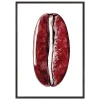 Red Gyotaku Coffee Bean Print